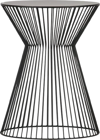 Suus Bijzettafel - Metaal - Zwart - 46x35x35